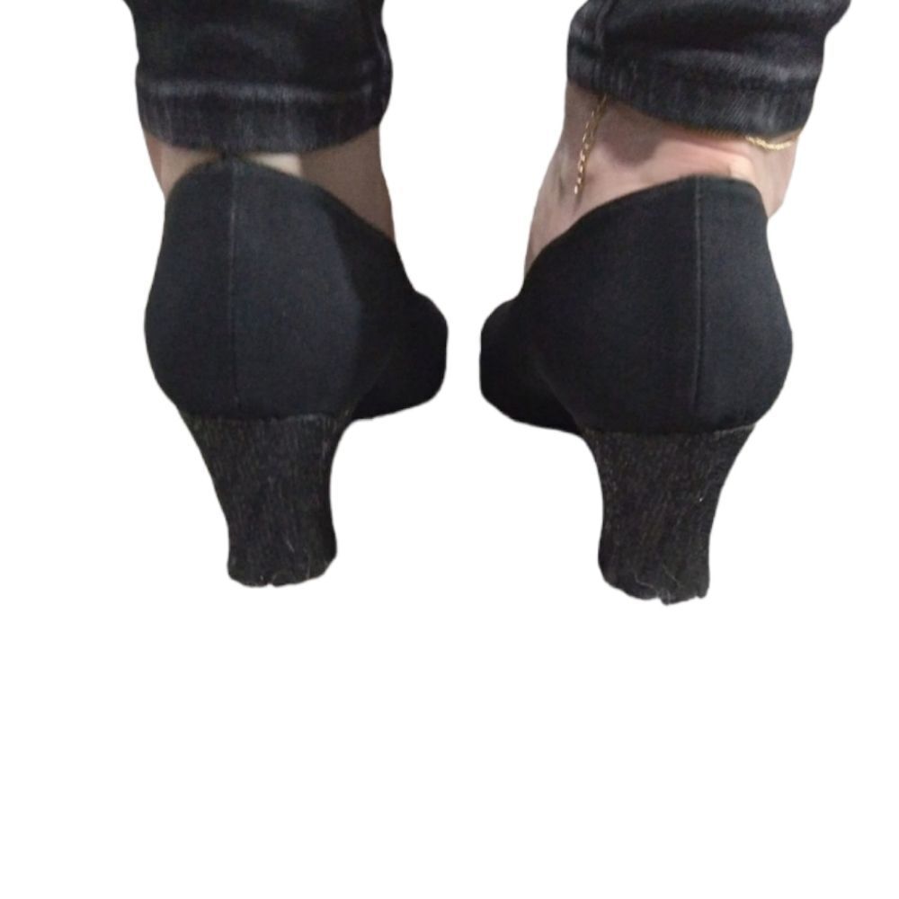 Low block heels, black 9N - Picture 6 of 12